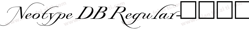 Neotype DB Regular字体转换